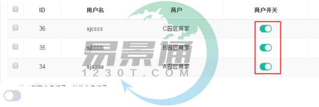 极悦票务系统：开关控件